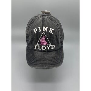 Pink Floyd Band Logo Graphic Baseball Cap Hat Washed‎ Black Snapback OSFM NEW